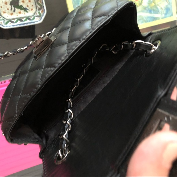 New Quilted Genuine Italian Calf Shoulder Bag - Picture 5 of 6